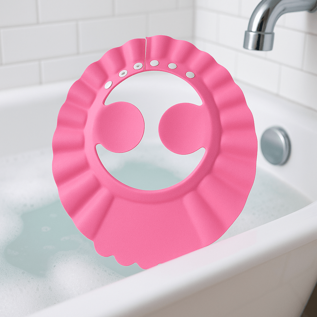 Bonnet de bain bébé - Cigogne et bébé