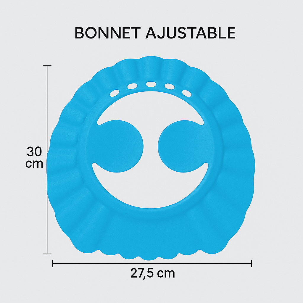 Bonnet de bain bébé - Cigogne et bébé