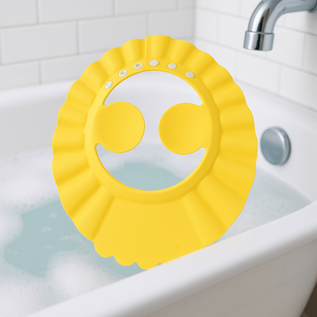 Bonnet de bain bébé - Cigogne et bébé