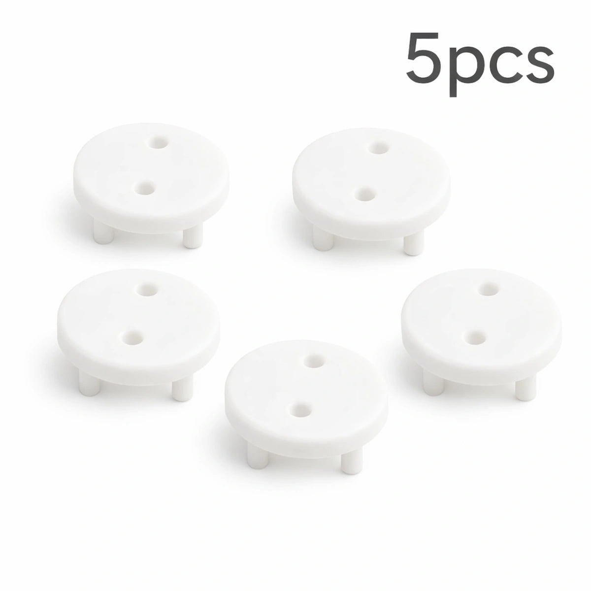 Bouchons de prise de sécurité pour bébé – lot de 5 cache-prises blancs protection enfant