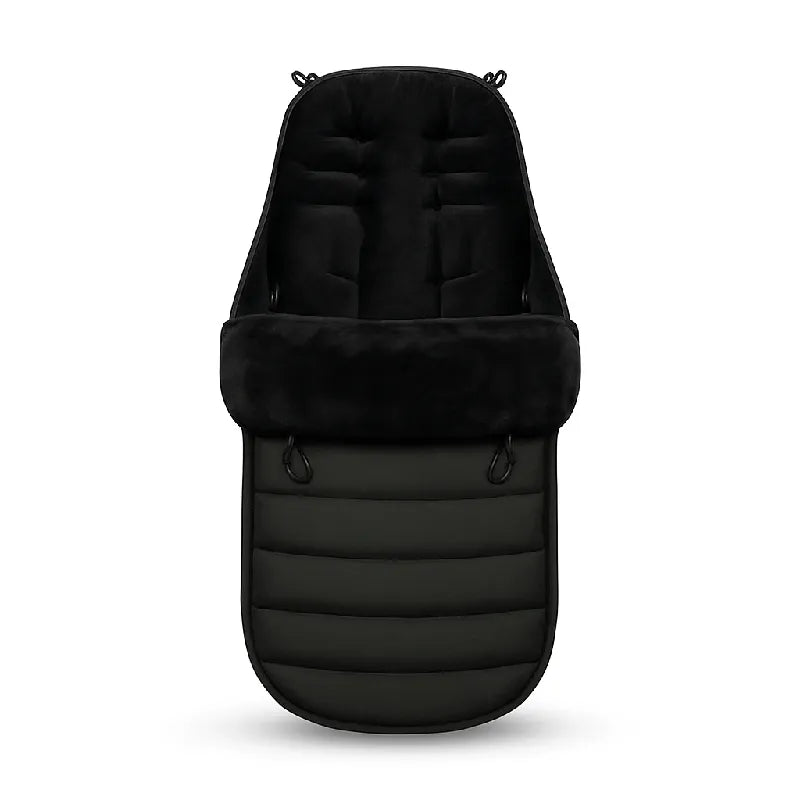 Chancelière poussette noire élégante et pratique pour hiver