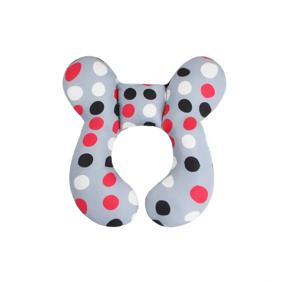 Coussin anti-chute bébé gris à pois multicolores, protection antichoc confortable pour les premiers déplacements de bébé