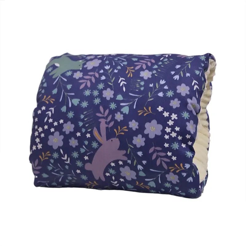 Coussin d’allaitement bébé lapin fleuri douceur soutien ergonomique