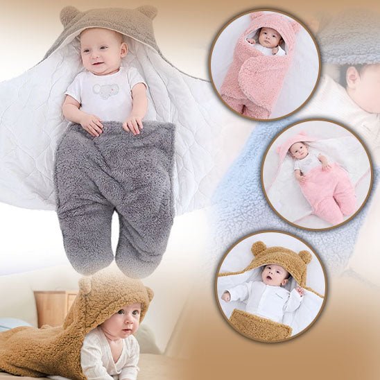 Couvre bébé polaire - Cigogne et bébé