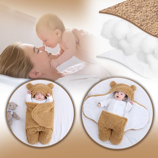 Couvre bébé polaire - Cigogne et bébé