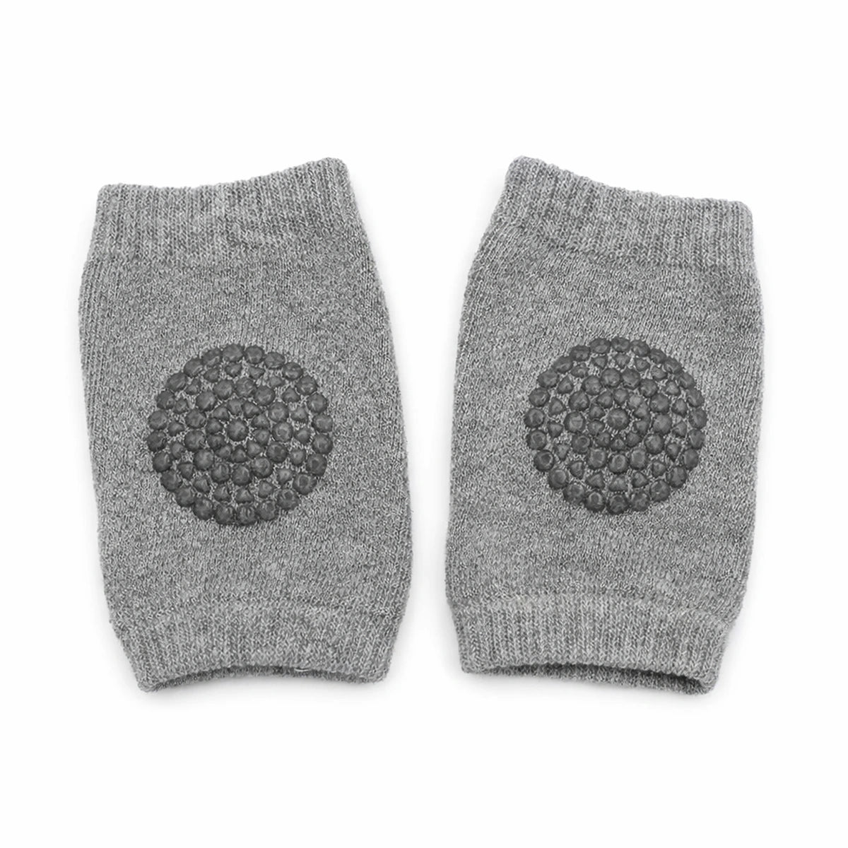 Genouillères bébé anti-chute gris – protection genoux antidérapante, douce et respirante pour premiers pas