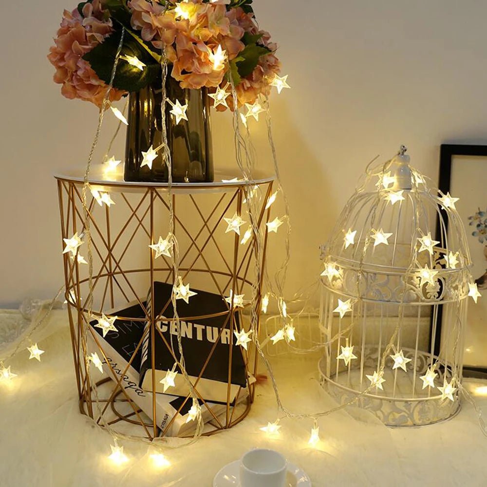 Guirlande lumineuse led - Cigogne et bébé