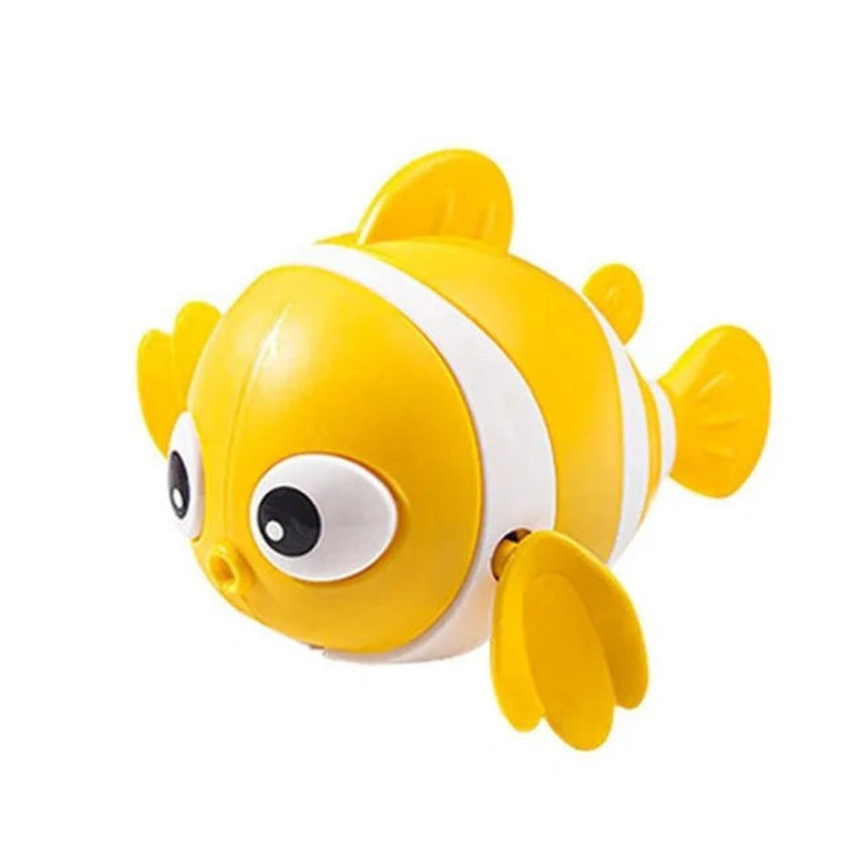 Jouet de bain bébé poisson flottant jaune à remonter jouet éducatif baignoire enfant