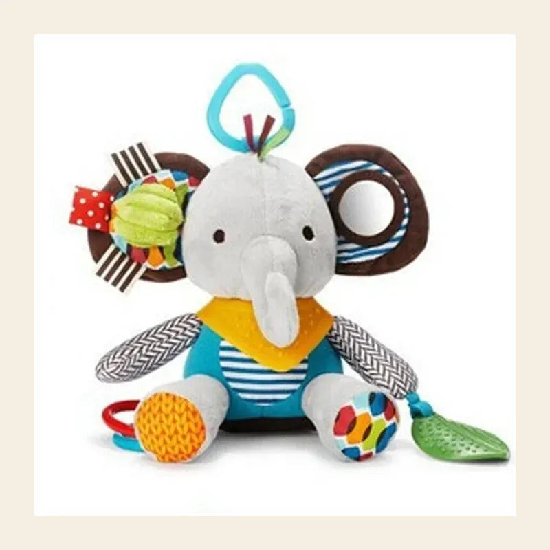 Hochet bébé éléphant en peluche