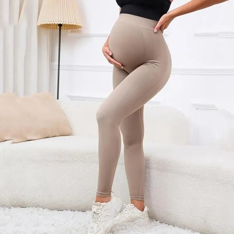 Legging de maternité beige clair