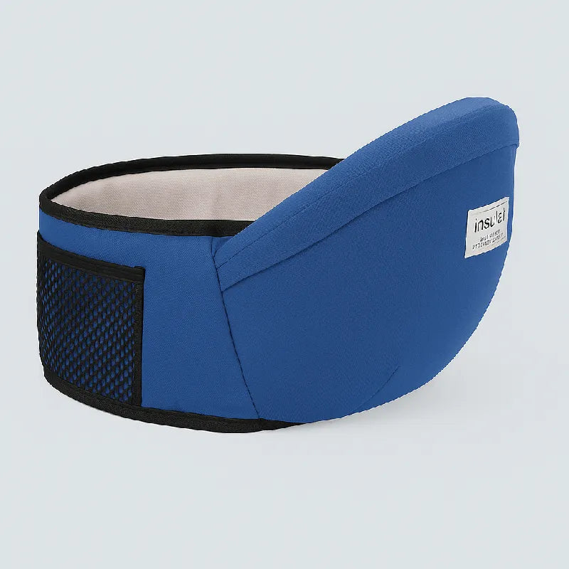 Porte-bébé de hanche bleu design moderne et très confortable