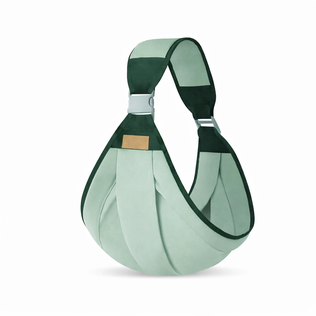 porte bébé sling ergonomique vert pastel tissu respirant portage bébé léger ajustable soutien confortable