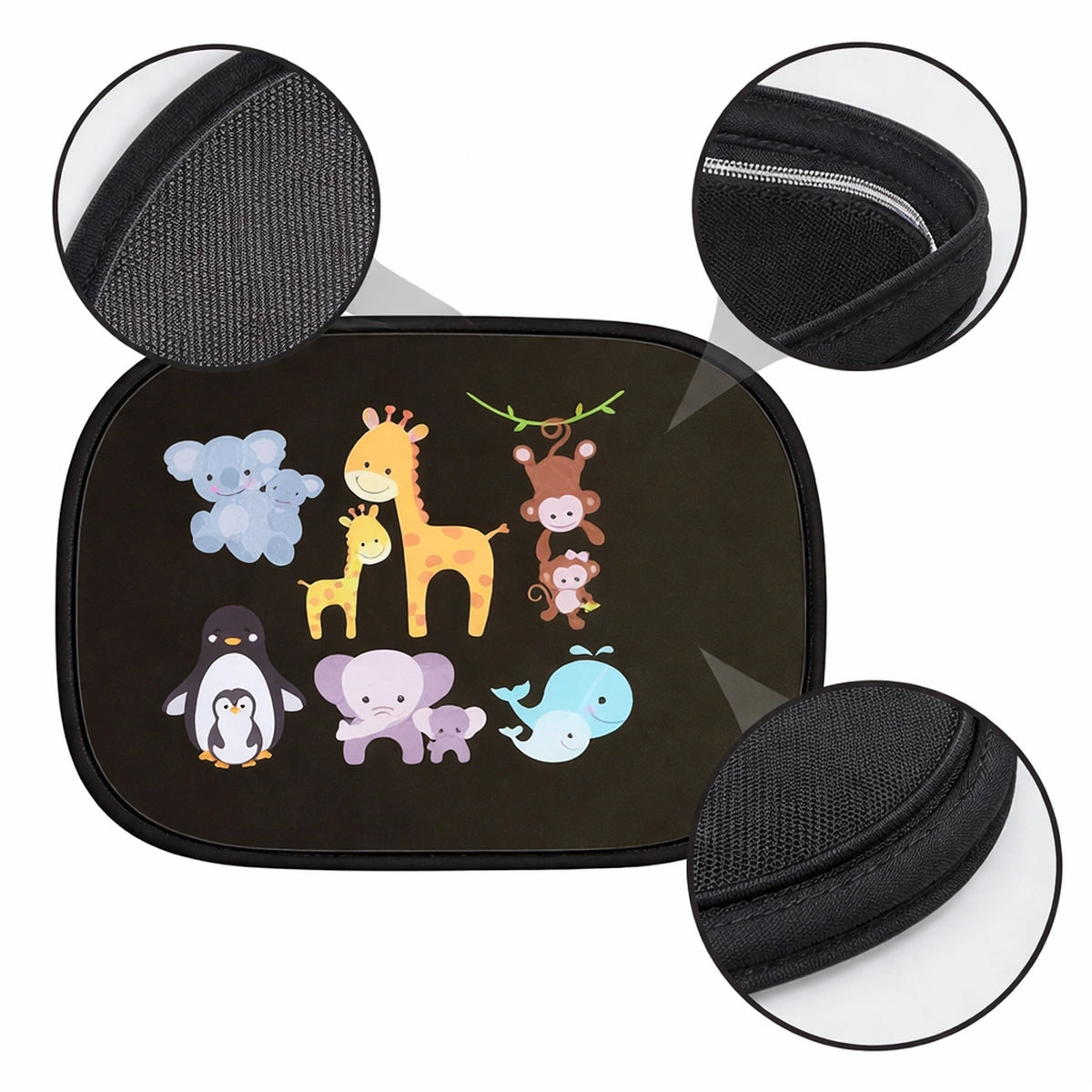 Pare-soleil voiture bébé magnétique – Protection UV et confort thermique - Lot de 2