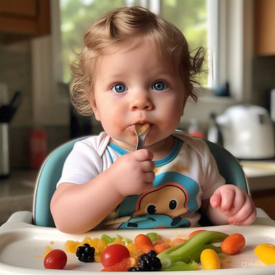 Repas et accessoires de bébé - Cigogne et bébé