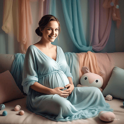 Vêtement de maternité - Cigogne et bébé