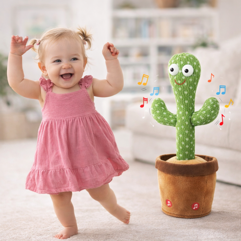 Cactus dansant interactif parlant – Jouet musical bébé