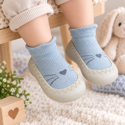 Chaussons bébé premiers pas – Respirants et antidérapants