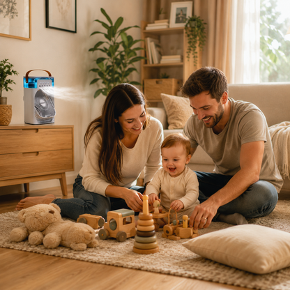 Ventilateur rafraîchissant 3 en 1 USB pour chambre bébé