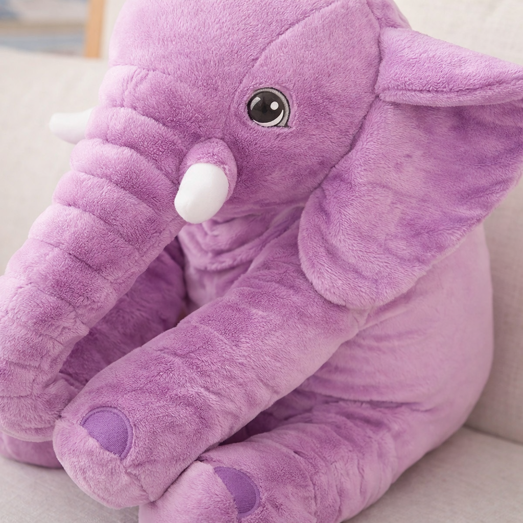 Peluche éléphant géante douce – Coussin câlin bébé
