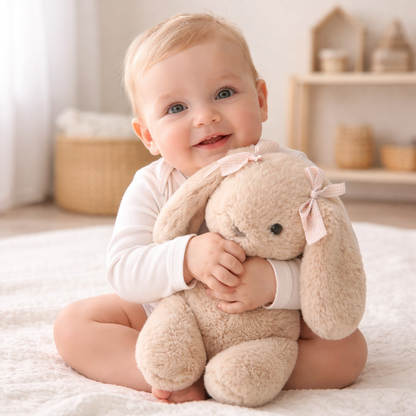 Peluche lapin douce 35 cm – Doudou lapin câlin bébé