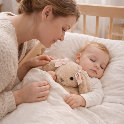 Peluche lapin douce 35 cm – Doudou lapin câlin bébé