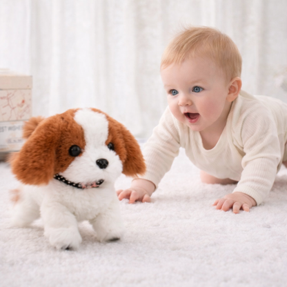 Chiot interactif en peluche – Jouet chien avec mouvements et sons