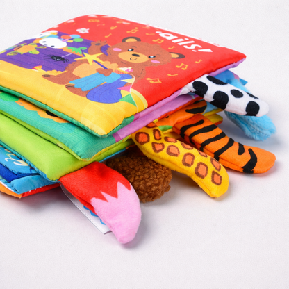 Livre sensoriel bébé animaux – Livre d’éveil tissu doux