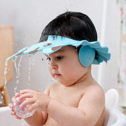 Bonnet de douche bébé animal – Protection yeux et oreilles