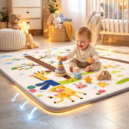 Tapis de jeu bébé pliable 180x150 / 180x120 cm – Épais 1 cm