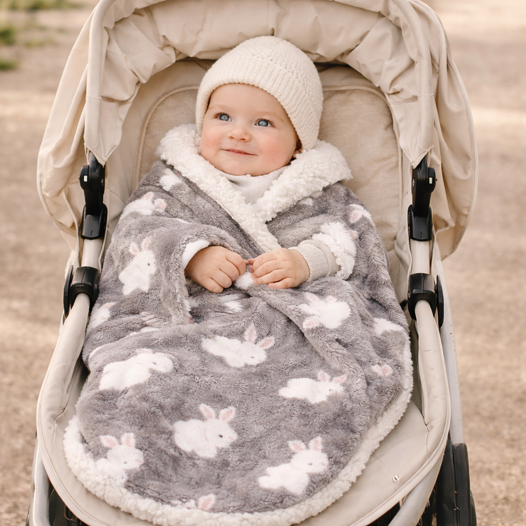 Couverture bébé hiver en polaire – Couette chaude et douce pour nouveau-né