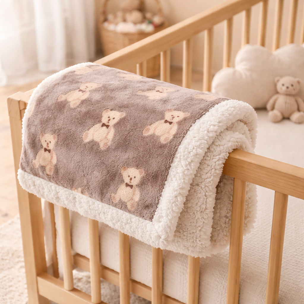 Couverture bébé hiver en polaire – Couette chaude et douce pour nouveau-né