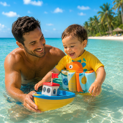 Maillot de bain flottant sécurisé pour apprendre à nager