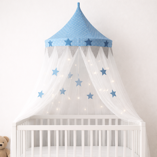 Ciel de lit bébé élégant et apaisant pour chambre enfant
