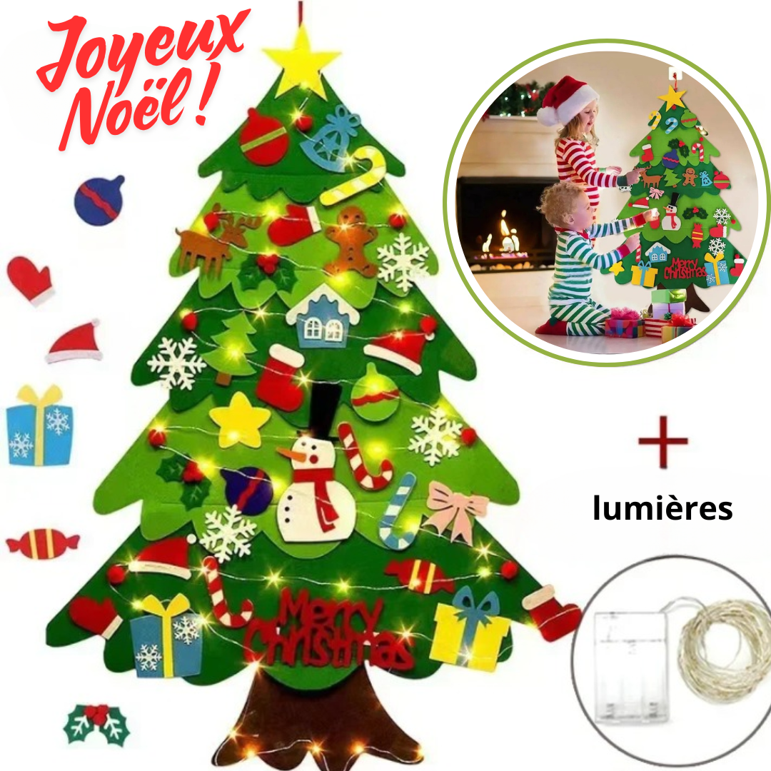 Sapin de Noël en feutre pour enfants !