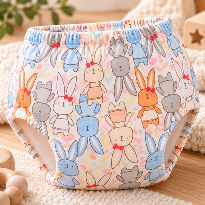 Culottes d’apprentissage bébé en coton imperméable – Lot de 5 lavables