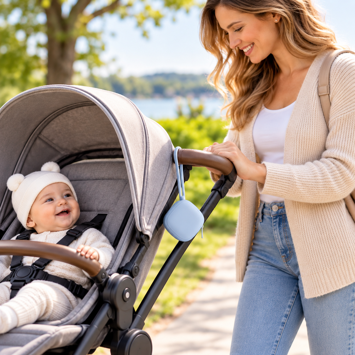 Porte-sucette bébé en silicone