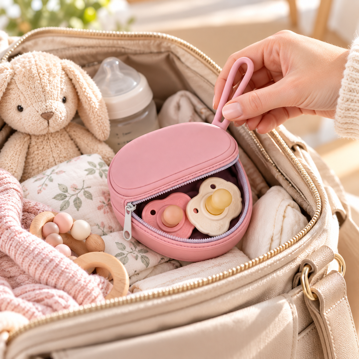 Porte-sucette bébé en silicone