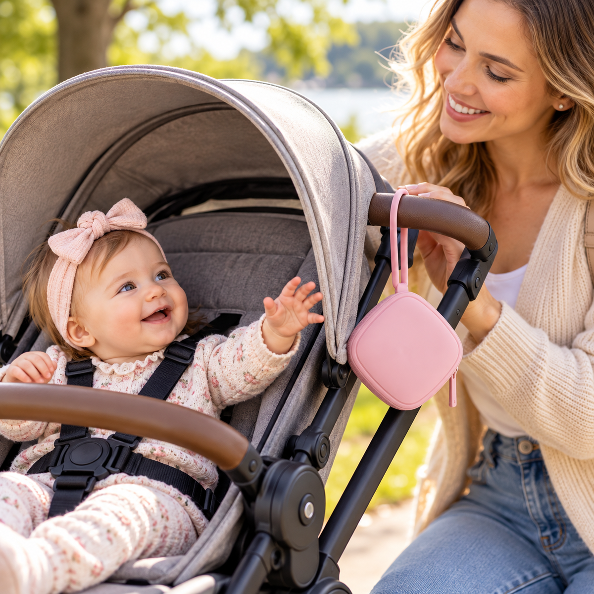 Porte-sucette bébé en silicone