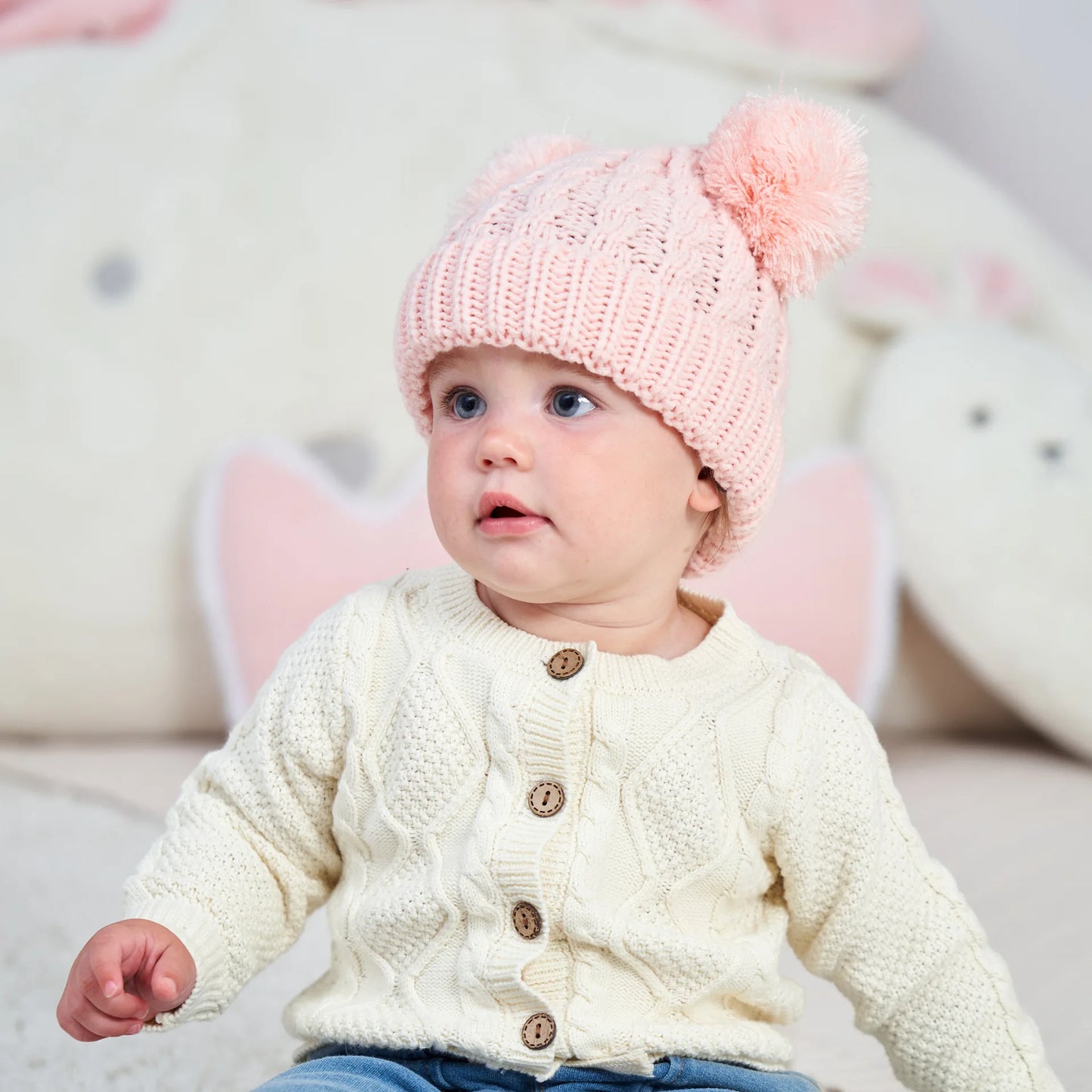 Chapeau en tricot pour bébé