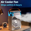 Nouveau 3 en 1 ventilateur climatiseur ménage Mini refroidisseur d'air LED veilleuse Portable humidificateur réglage de l'air ventilateur bureau maison ventilateur