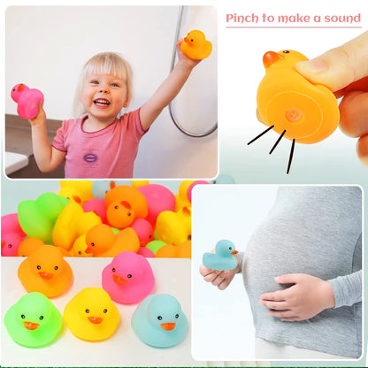 Canards de bain colorés pour bébé – Jouets flottants