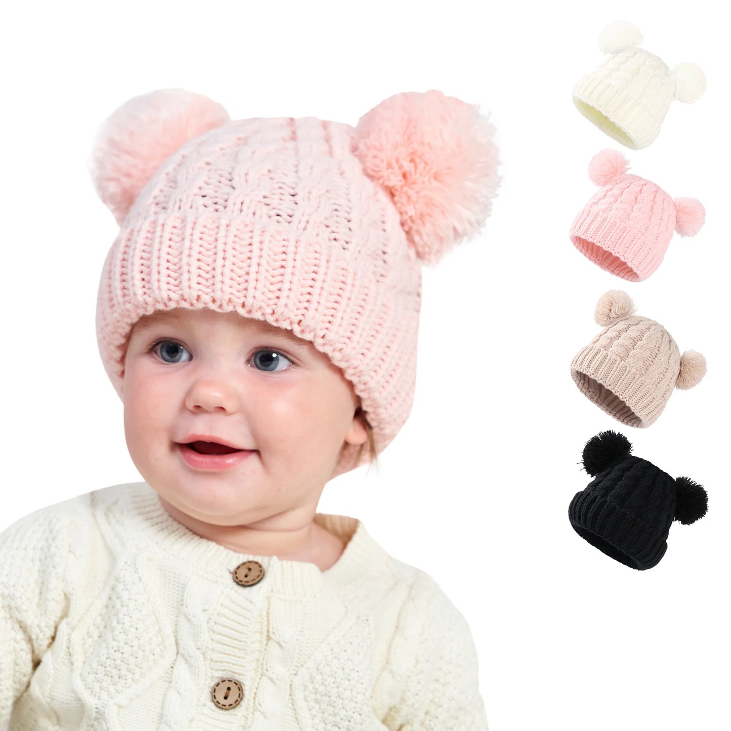 Chapeau en tricot pour bébé