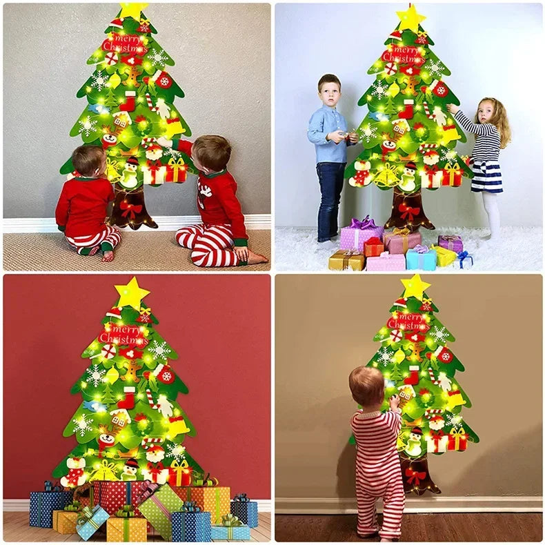 Sapin de Noël en feutre pour enfants !