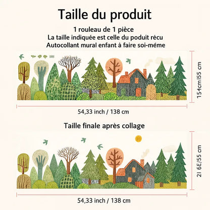 Taille de l'autocollant mural foret