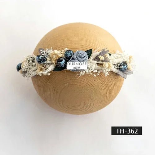 Bandeau de photographie pour nouveau - né - Cigogne et bébé