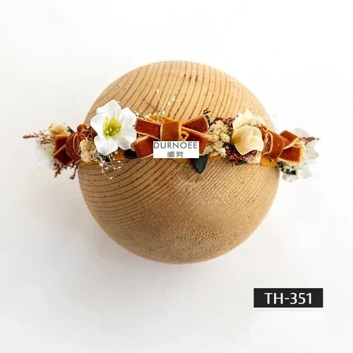 Bandeau de photographie pour nouveau - né - Cigogne et bébé