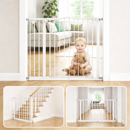 Barrière de sécurité bébé 74–94 cm – Portillon extensible à double verrouillage