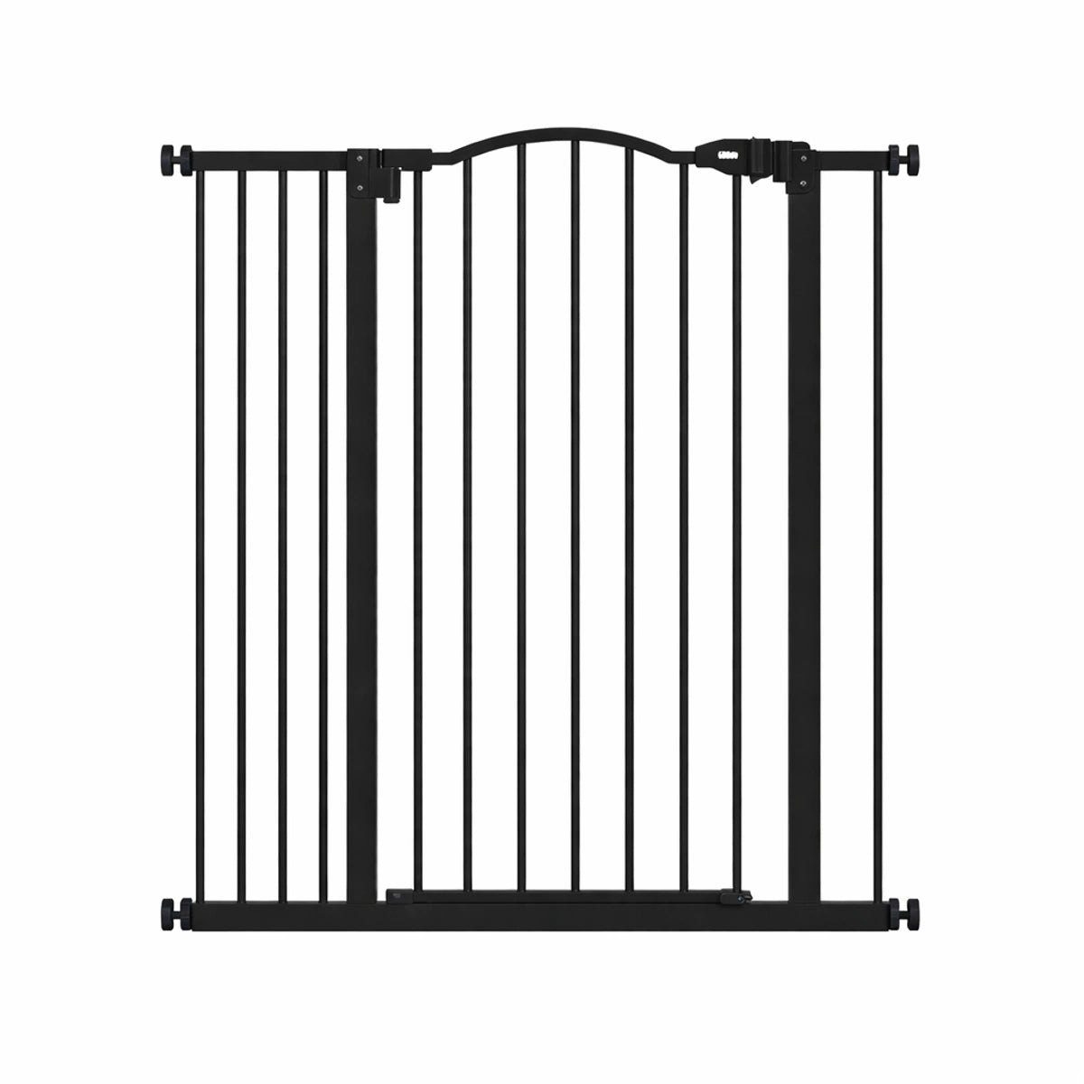 Barrière de sécurité noire pour bébé, barrière extensible pour porte et escalier