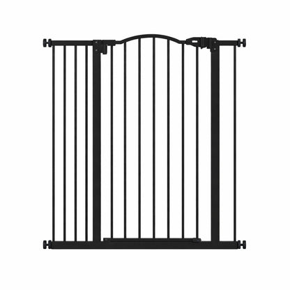 Barrière de sécurité noire pour bébé, barrière extensible pour porte et escalier