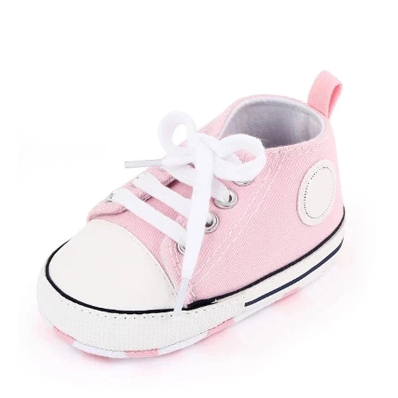 Basket bébé rose chaussures confortables et tendance pour fille 
